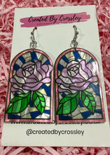Load image into Gallery viewer, Large Rose Arch Charm Earrings
