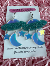 Load image into Gallery viewer, Alien Spaceship Charm Earrings
