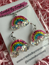 Load image into Gallery viewer, Glitter Rainbow Jewellery Set
