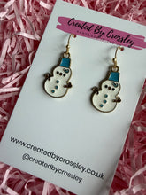 Load image into Gallery viewer, Snowman Charm Earrings
