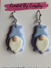 Load image into Gallery viewer, Light Blue Gonk Clay Earrings
