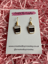 Load image into Gallery viewer, Coffee Cup Charm Earrings
