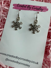 Load image into Gallery viewer, Snowflake Charm Earrings
