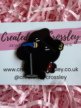 Load image into Gallery viewer, Rockstar Singer Cat Pin Badge
