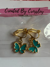 Load image into Gallery viewer, Mini Butterfly Clip On Earrings
