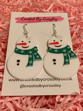 Load image into Gallery viewer, Snowman Charm Earrings
