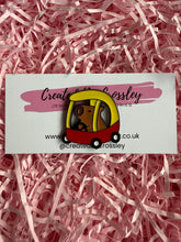 Load image into Gallery viewer, Car Capybara Pin Badge
