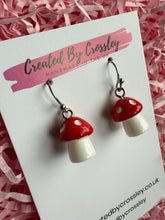 Load image into Gallery viewer, Mushroom Charm Earrings
