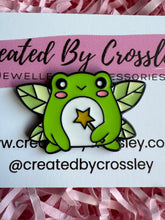 Load image into Gallery viewer, Fairy Frog Pin Badge
