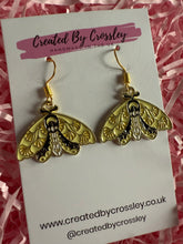 Load image into Gallery viewer, Moth Charm Earrings

