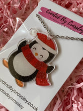 Load image into Gallery viewer, Large Penguin Charm Necklace
