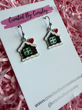 Load image into Gallery viewer, Gingerbread House Charm Earrings

