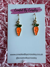 Load image into Gallery viewer, Carrot Charm Earrings
