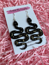 Load image into Gallery viewer, Large Snake Charm Earrings
