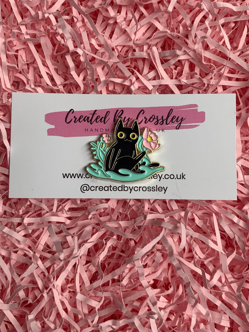 Flower Cat Pin Badge