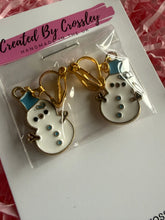 Load image into Gallery viewer, Snowman Clip On Earrings

