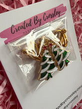 Load image into Gallery viewer, Christmas Tree Clip On Earrings
