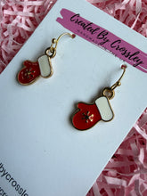Load image into Gallery viewer, Christmas Mittens Charm Earrings
