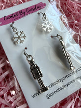 Load image into Gallery viewer, Snow Nutcracker Earring Duo
