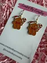 Load image into Gallery viewer, Gingerbread Man Charm Earrings
