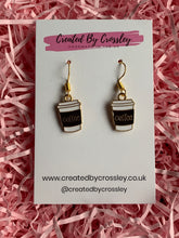 Load image into Gallery viewer, Coffee Cup Charm Earrings
