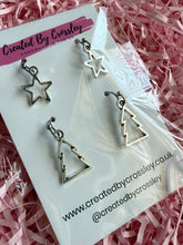 Load image into Gallery viewer, Star Tree Earring Duo
