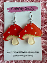 Load image into Gallery viewer, Mushroom Charm Earrings
