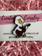 Load image into Gallery viewer, Guitar Duck Pin Badge
