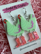 Load image into Gallery viewer, Chicken Charm Earrings
