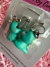 Load image into Gallery viewer, Chunky Dino Clip On Earrings
