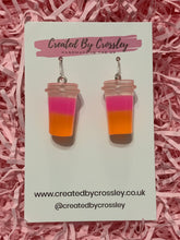 Load image into Gallery viewer, Two Tone Fruit Drink Charm Earrings
