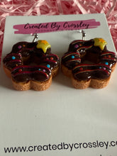 Load image into Gallery viewer, Chocolate Doughnut Charm Earrings
