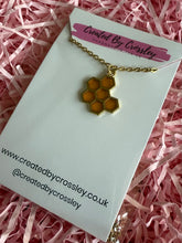 Load image into Gallery viewer, Honeycomb Charm Necklace

