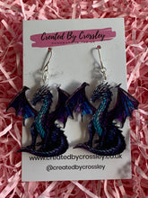 Load image into Gallery viewer, Dragon Charm Earrings
