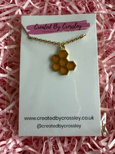 Load image into Gallery viewer, Honeycomb Charm Necklace
