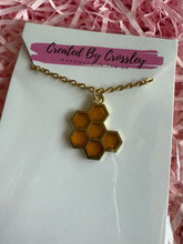 Load image into Gallery viewer, Honeycomb Charm Necklace
