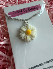 Load image into Gallery viewer, White Flower Charm Necklace
