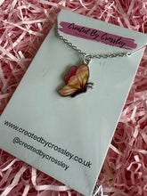 Load image into Gallery viewer, Pink Butterfly Charm Necklace
