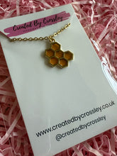 Load image into Gallery viewer, Honeycomb Charm Necklace
