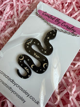 Load image into Gallery viewer, Large Snake Charm Necklace
