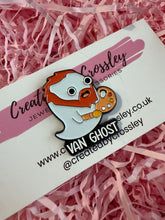 Load image into Gallery viewer, Van Ghost Pin Badge
