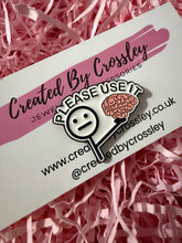 Load image into Gallery viewer, “Please use it” Brain Pin Badge
