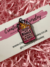 Load image into Gallery viewer, “Burn my kindle when I die” Pin Badge
