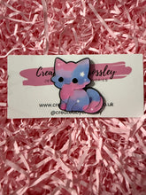 Load image into Gallery viewer, Pastel Galaxy Cat Pin Badge
