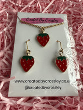 Load image into Gallery viewer, Strawberry Jewellery Set
