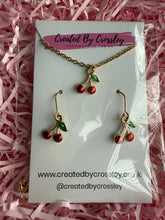 Load image into Gallery viewer, Cherry Jewellery Set

