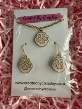 Load image into Gallery viewer, White Paw Jewellery Set
