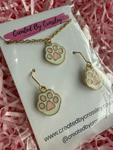 Load image into Gallery viewer, White Paw Jewellery Set
