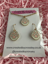 Load image into Gallery viewer, White Paw Jewellery Set
