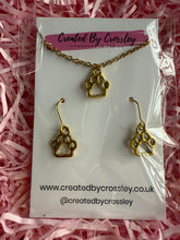 Load image into Gallery viewer, Paw Print Jewellery Set
